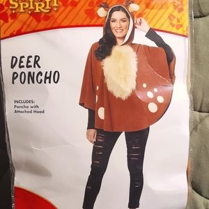 Adult Deer Poncho